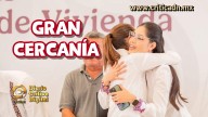 Geraldine Ponce y Claudia Sheinbaum reafirman su cercanía durante visita presidencial a Tepic