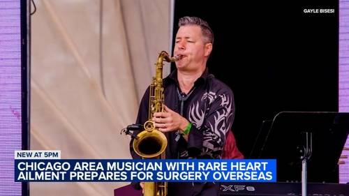 Chicago-area musician, Elmhurst University professor Nick Bisesi prepares for surgery in London for rare heart condition