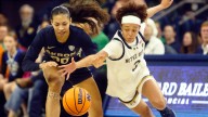 Hannah Hidalgo stats today, Notre Dame star sets steals record, points vs Akron