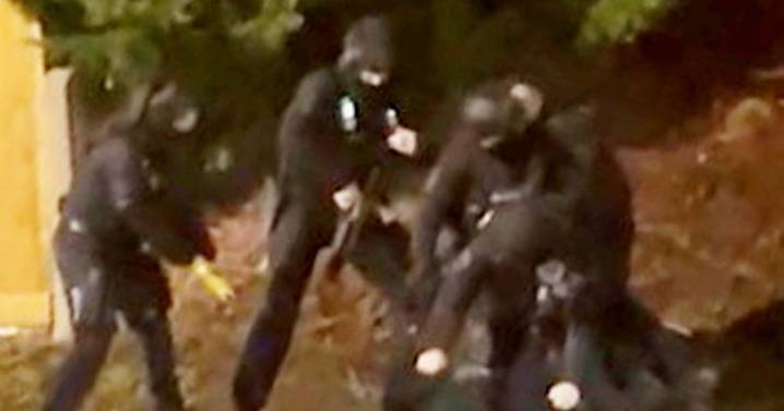 Dramatic footage shows Huntingdon train stabbing 'knifeman' tasered by armed cops