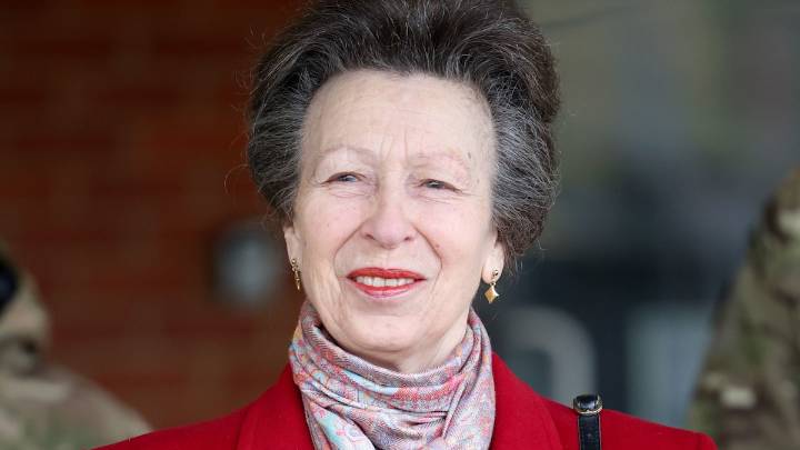 Princess Anne gets us excited for the festive season in bold coat and colourful scarf