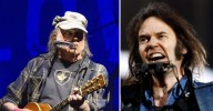 Legendary Rocker Neil Young Looks Unrecognizable While Sporting 'Jimmy Kimmel Live!' Hat During Rare Outing on 80th Birthday