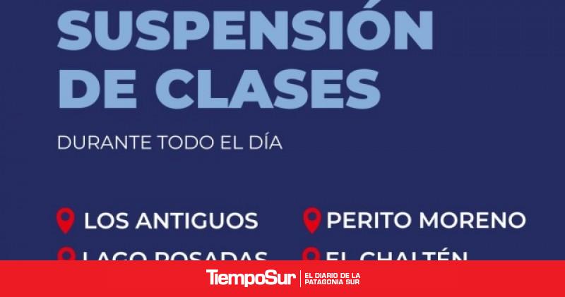 Alerta metereológica Suspenden las clases en ocho localidades del interior de Santa Cruz por vientos