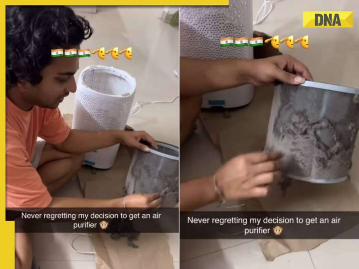 Delhi man shares video of dust-filled air purifier filter, internet shocked by p