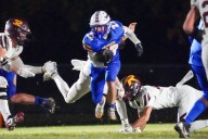 3A football: Aurora Central Catholic's Aidan Crisci chips in