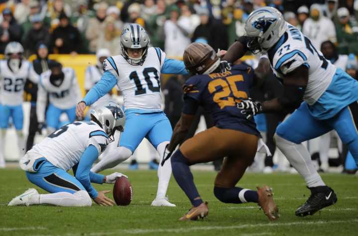 Rico Dowdle, opportunistic Panthers upset Packers