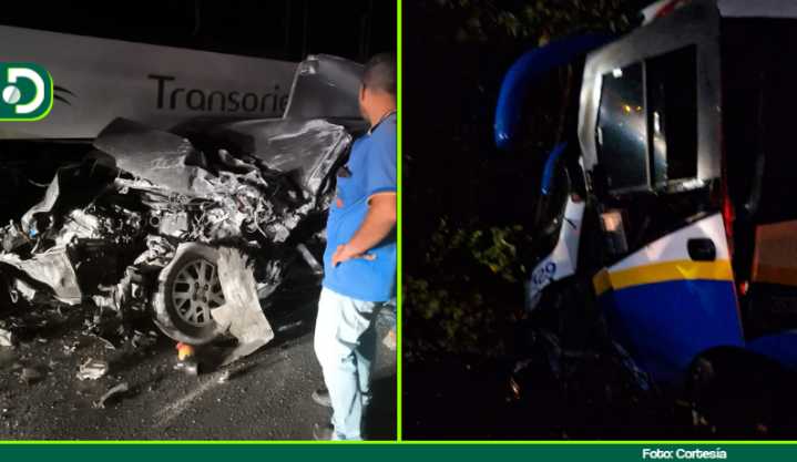 Un muerto y tres heridos dejó grave accidente en la vía Medellín