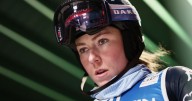US ski star Shiffrin dominates opening run in 1st World Cup slalom of Olympic season