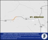 Lane closure planned for State Road 62 in Spencer County
