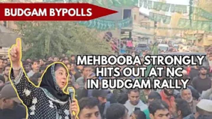 Video: Mehbooba Mufti Hits Out at NC, Says ‘NC is Fearful of PDP’
