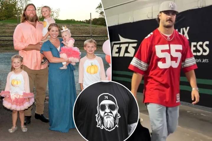 Jets pay tribute to Nick Mangold as wife, kids serve as honorary captains
