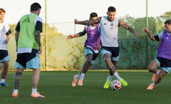 Entrenamiento abierto de la Selección argentina antes del viaje a Angola