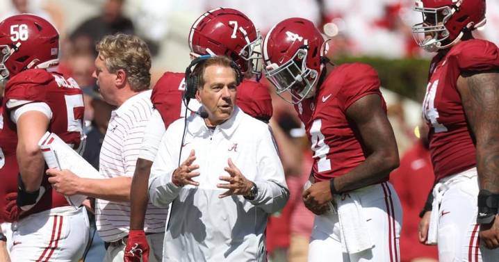 Saban urges Crimson Tide football team to not get the case of the 'poor me's' amid 'gauntlet' portion of schedule
