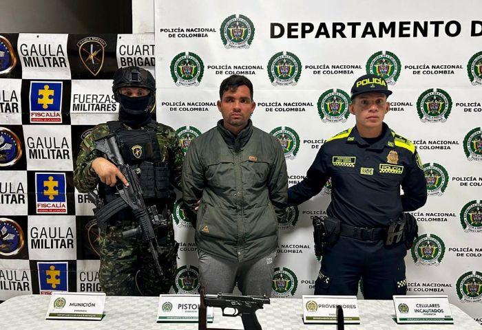 Capturan a alias “Richard”, señalado de los homicidios del concejal de San Andrés de Cuerquia y dos uniformados del Ejército