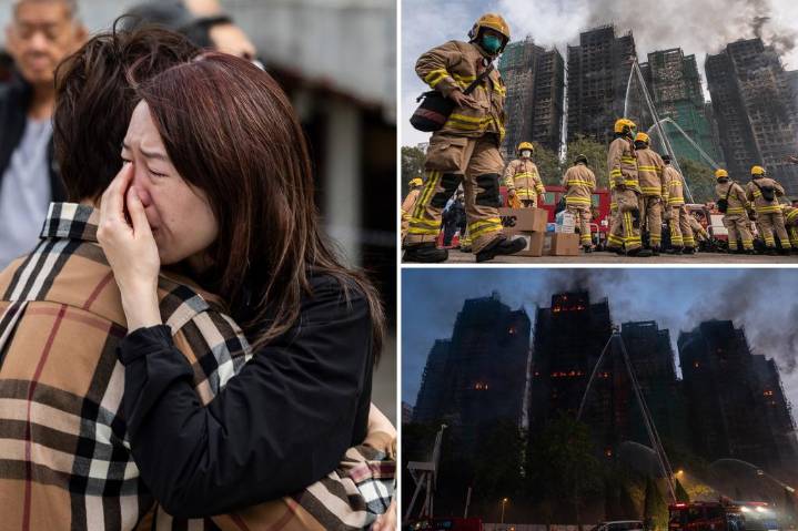 Hong Kong fire death toll rises to 55 as apartment complex burns into second day