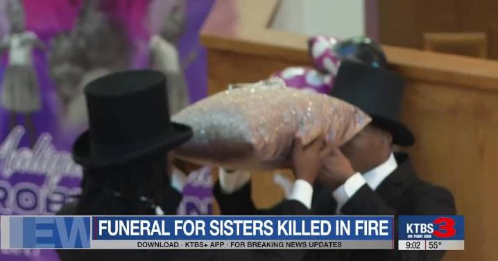 Sisters killed in house fire remembered