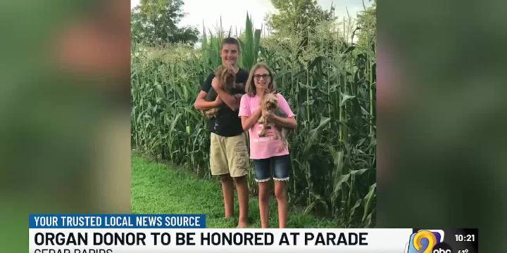 Iowa teen who saved 6 lives through organ donation to be honored at Rose Parade