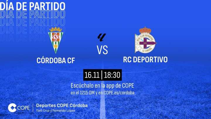 Horario y dónde ver y escuchar el Córdoba CF-Real Club Deportivo de la jornada 14ª de Liga Hypermotion