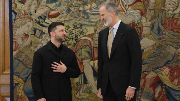 Felipe VI reafirma el apoyo de España a Zelenski frente a la agresión de Rusia