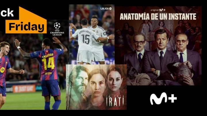 ¡El Black Friday arrasa en Movistar Plus+! Date de alta por solo 1 euro al mes (por tiempo limitado)