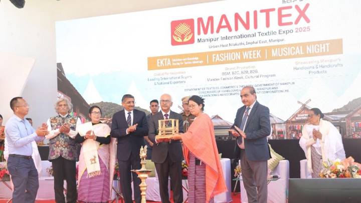 Manipur Governor Ajay Kumar Bhalla inaugurates MANITEX 2025, showcasing state’s global weaving heritage