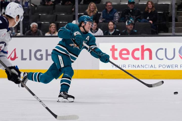 Macklin Celebrini joins Gretzky, Crosby with hat trick in Sharks’ overtime win