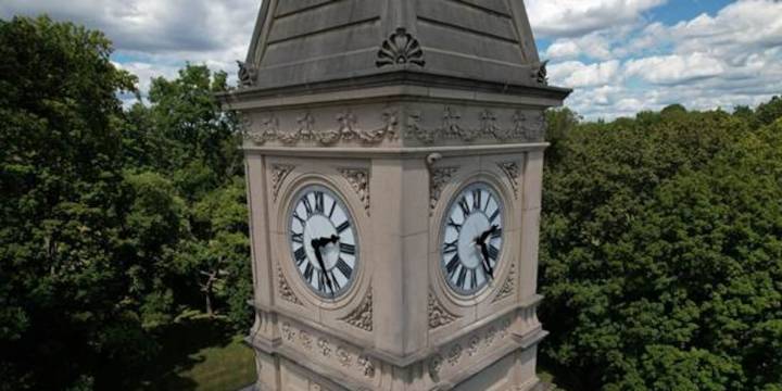 Restoration of Cave Hill Cemetery’s clock tower is complete