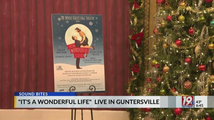 Whole Backstage Theatre putting on production of It's a Wonderful Life in Guntersville