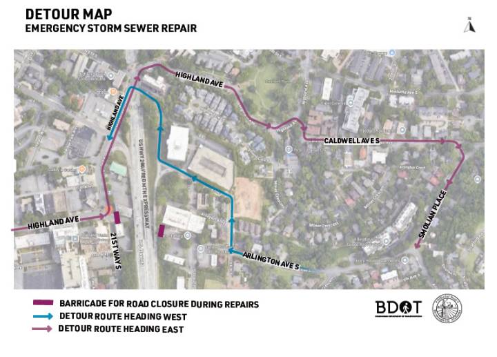 Cierre de carretera programado a partir del lunes