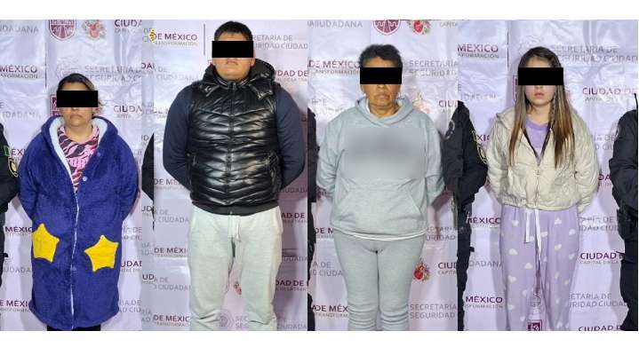 Cae presunto integrante de grupo delictivo La Unión Tepito y 3 mujeres