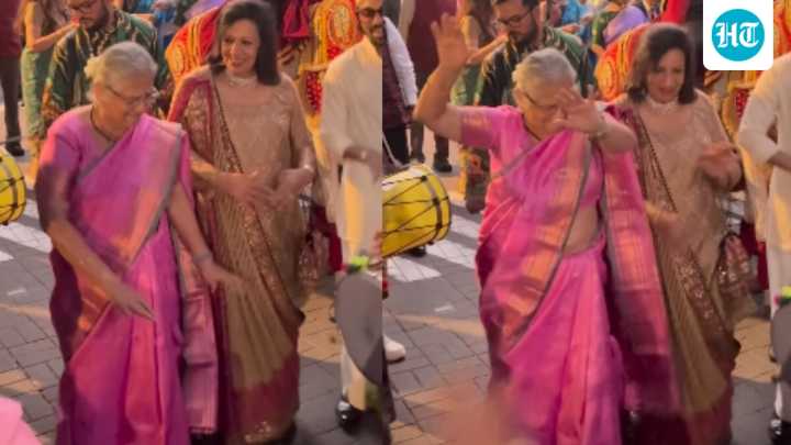 Kiran Mazumdar Shaw and Sudha Murty groove at Eric Mazumdar’s Bengaluru baraat