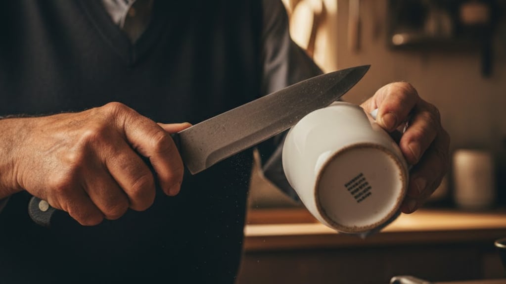 Sin piedra ni afilador: el truco que usaban los ferreteros de antes para afilar cuchillos