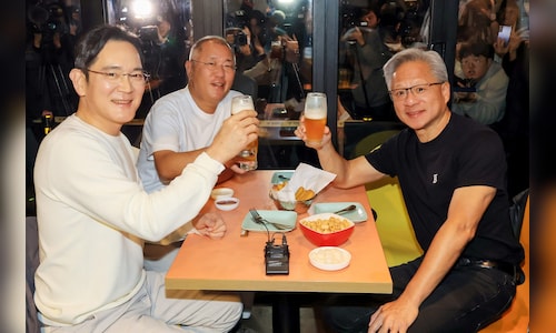 Jensen Huang’s viral fried chicken and beer night with Samsung, Hyundai chiefs in South Korea moves markets