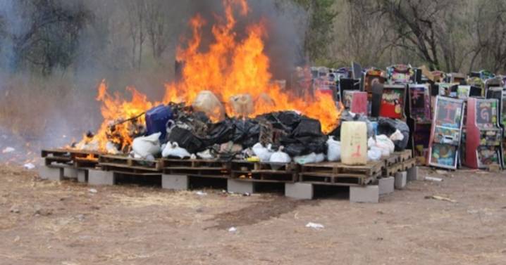 Vinculan a proceso a dos sujetos con 8 kg de fentanilo en Ciudad Juárez; FGR destruye más de 1.5 toneladas de drogas en Sinaloa