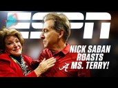 Savage Saban comes for Ms. Terry! 😅 'You think she made that cake?!' 🤣
