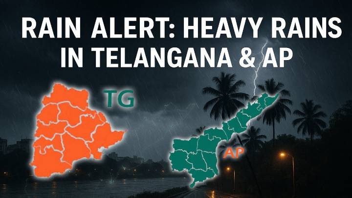 Rain Alert: Heavy Rains In Telangana & AP In The Next Few Hours