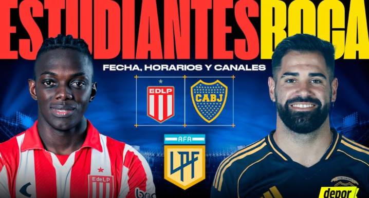 Boca vs. Estudiantes: fecha, horarios y canales de TV por Liga Profesional Argentina
