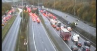 M60 traffic LIVE updates as queues build up following crash and roadworks