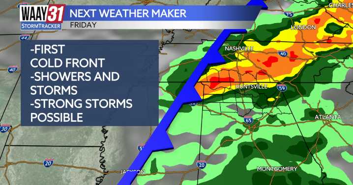 From storms to cold weather next week