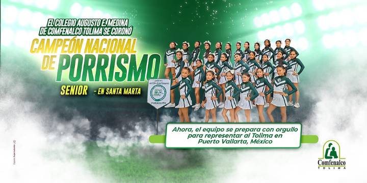 Porristas del Colegio Augusto E. Medina son Campeonas Nacionales y fijan la mirada en México