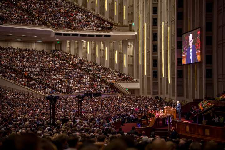 No A.I. at LDS General Conference; torched chapel to be rebuilt