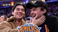 'Summer I Turned Pretty' Costars Sean Kaufman, Christopher Briney Kiss at Knicks Game