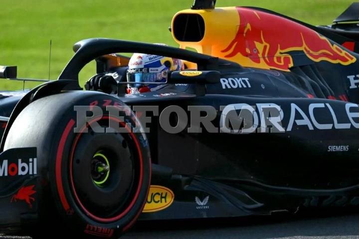 Max Verstappen sale por todo en Brasil