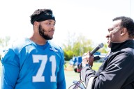 Lions finally getting rookie OL back at practice after extended absence