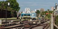 Video: así quedó la formación del tren Sarmiento que se descarriló en Liniers