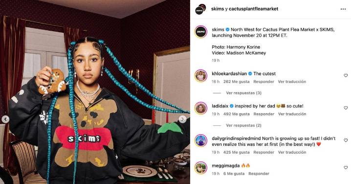 North West regresa al modelaje para campaña navideña de SKIMS