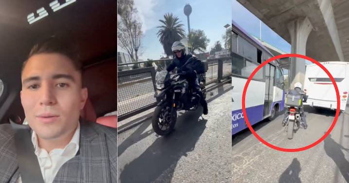 Tiktoker Ru Abogado frustra ‘mordida’ de policía en Naucalpan; agente huye en motocicleta