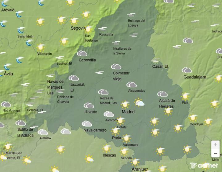 Cielos despejados y temperaturas suaves en la Comunidad de Madrid este martes