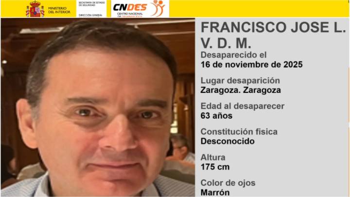 Buscan a un hombre de 63 años con esquizofrenia que se fugó del Hospital Miguel Servet