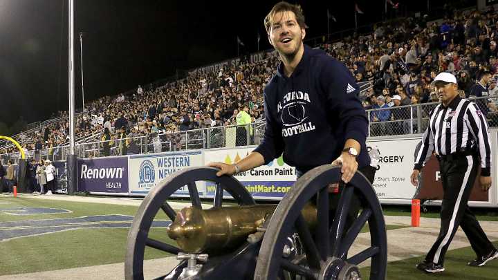 Nevada football coach Jeff Choate talks about the rivalry with UNLV